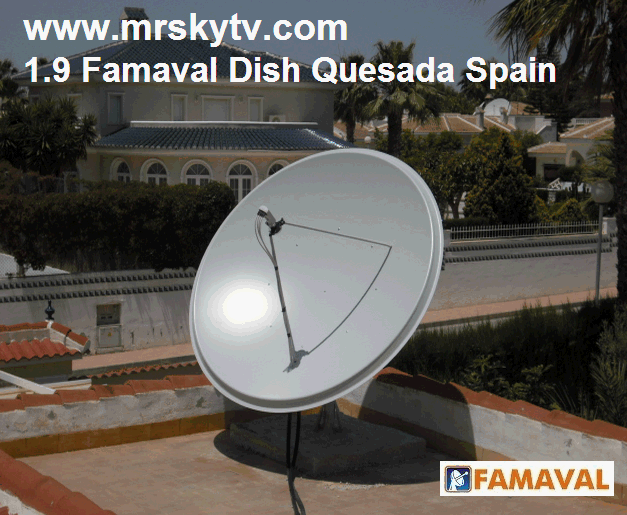 SKY TV SPAIN BIG DISH INSTALL QUESADA 1.9 FAMAVAL SPAIN TV SKY FREESAT TV